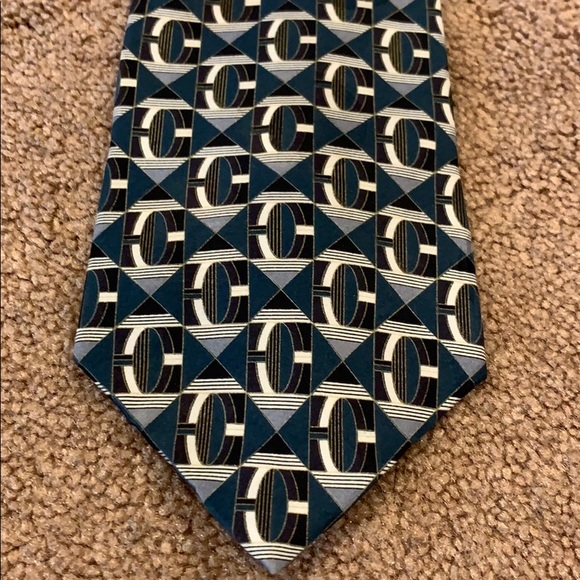 Courreges Homme Italian silk tie - Picture 1 of 3